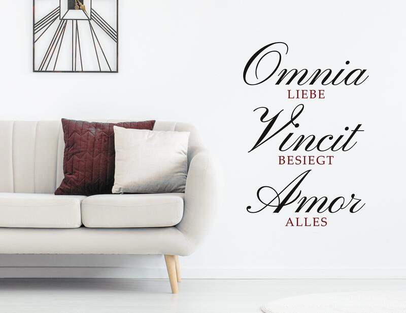 Wandtattoo Omnia Vincit Amor