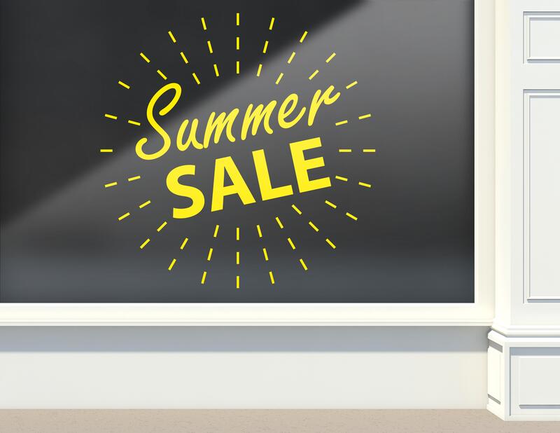 Aufkleber Summer Sale Light Ball