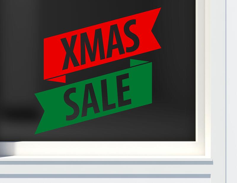 Aufkleber XMAS Sale Banner