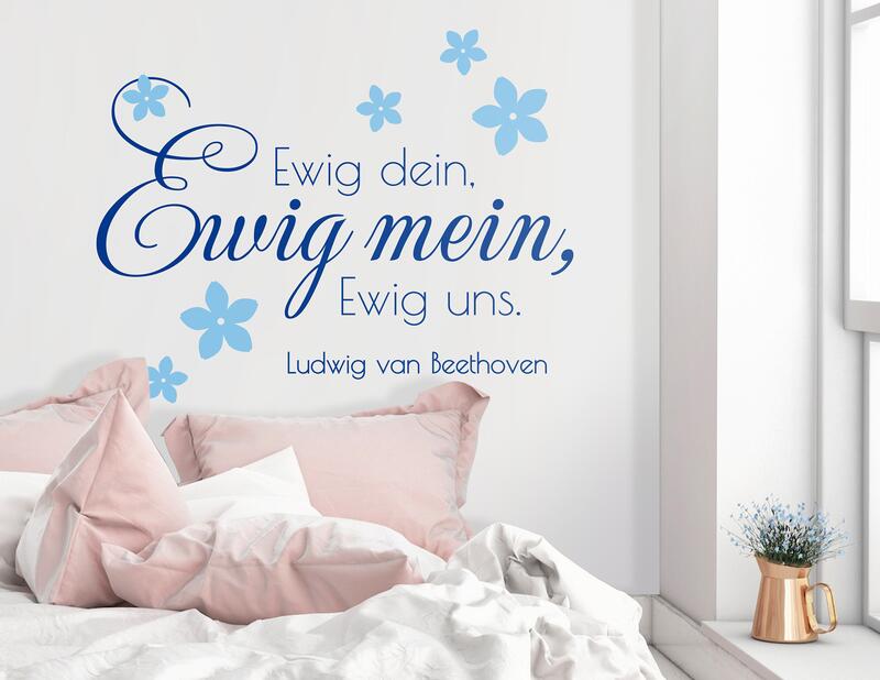 Wandtattoo Ewig Dein verbindet die Herzen.