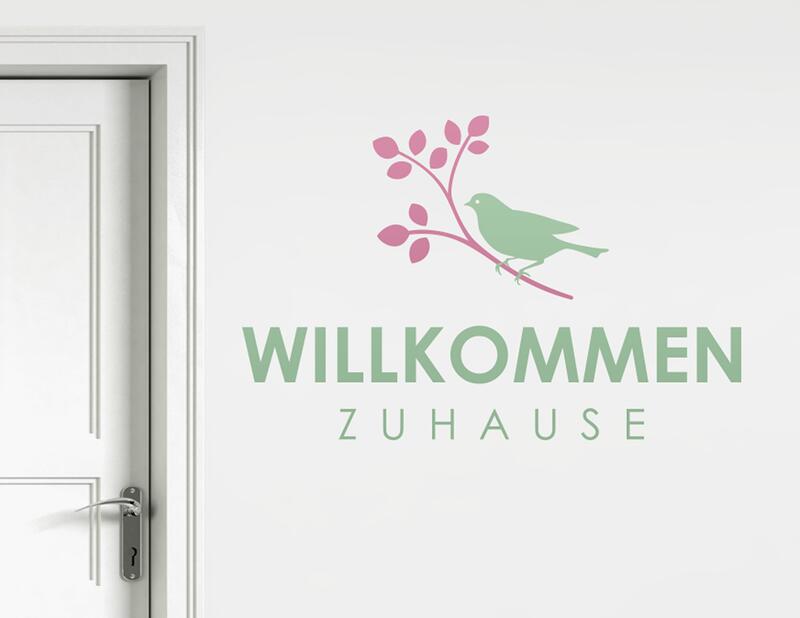 Wandtattoo Willkommen Zuhause