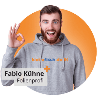 Folienprofi - mit Hoddie und Handzeichen perfekt