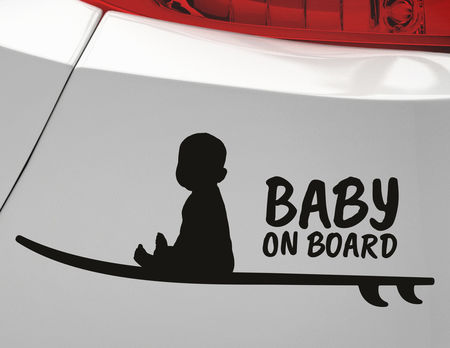 FlyWave Baby on Board Aufkleber Auto 2 Stück, Baby on Board 15x15CM,  Wasserdicht und Sonnenschutz Baby an Bord, Babyschutz Baby-Autoaufkleber :  : Baby