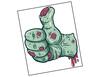 Lieferansicht Thumb Up Zombie Hand