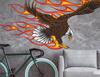 Wandtattoo Burning Bald Eagle