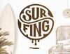 Wandtattoo Surfing Emblem