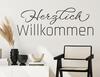 Wandtattoo Herzlich Willkommen Classy