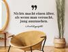 Wandtattoo Karl Lagerfeld Zitat