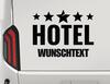 Autoaufkleber Unser Luxus Hotel