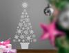 Wandtattoo Snowflake Xmas Tree