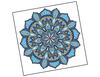 Lieferansicht Mandala - Blue Ethno Style