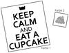 Lieferansicht Keep calm Cupcake